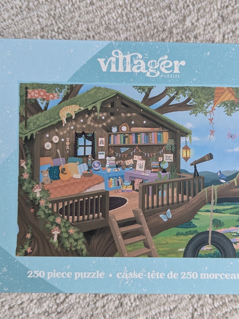 Villager Puzzles 250 Piece Treehouse Cozy Sanctuary Canadian Art Jigsaw Puzzle - Picture 3 of 4